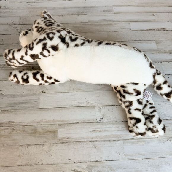 Vintage Plush Snow Leopard Geoffrey 1988 Korea 28” Stuffed Animal Big Toys R Us - Picture 10 of 16